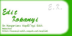 edit kopanyi business card